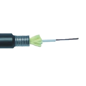 HCS Paslanmaz Çelik Zırhlı, SLT Siyah MM 50/125 OM4 LSZH (Tek kılıflı) Fiber Optik Kablo - Görsel 1