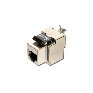 CAT-5e Keystone Jack, Zırhlı (Shielded), RJ45, Gri Renk, LSA - Görsel 1