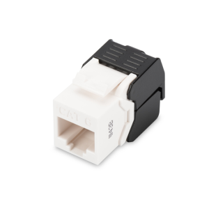 CAT 6 Keystone Jack, unshielded RJ45 to LSA, tool free connection, incl. cable - Görsel 1