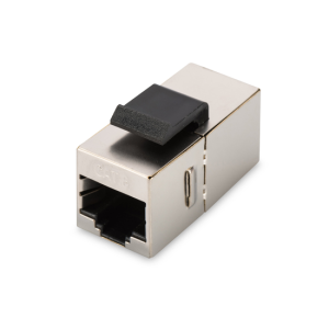 CAT 6 modular coupler, shielded RJ45 to RJ45, for panel connection - Görsel 1