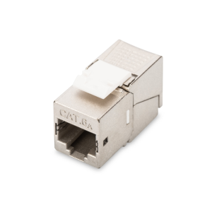 CAT 6A Keystone Jack, shielded tool free connection - Görsel 1
