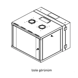 Rack Kabinet Duvar Tipi Proline 600*(160+450) - Görsel 3