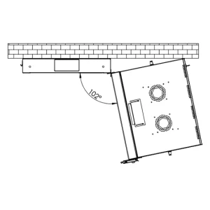 Rack Kabinet Duvar Tipi Proline 600*(160+450) - Görsel 2