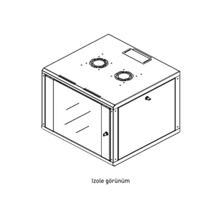 Rack Kabinet Duvar Tipi Proline 600*560 - Görsel 3