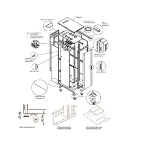 Rack Kabinet Dikili Tip Normal Seri 600*1000 - Görsel 4