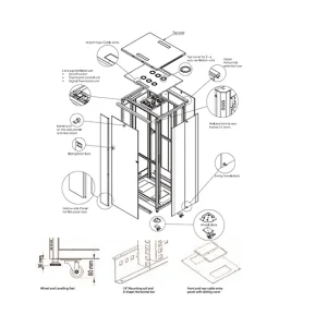 Rack Kabinet Dikili Tip Normal Seri 800*1000 - Görsel 4