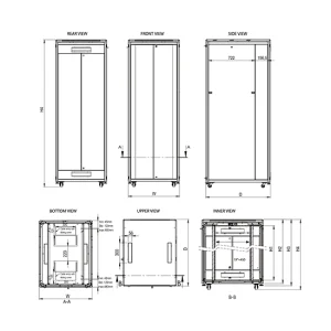 Rack Kabinet Dikili Tip Normal Seri 800*1000 - Görsel 2