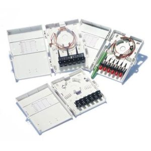 4 port SC Duplex duvar tipi patch panel, boş - Görsel 1