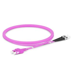 SC-ST MM 50/125 OM4 DX Tek Kılıflı Zırhsız P.Cord - Görsel 4