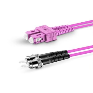 SC-ST MM 50/125 OM4 DX Tek Kılıflı Zırhsız P.Cord - Görsel 1