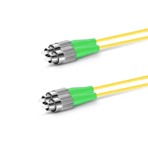 FC/APC-FC/APC SM 9/125 DX Tek Kılıflı Zırhsız P.Cord - Görsel 1