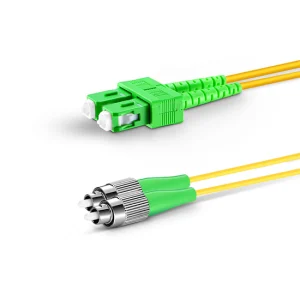 SC/APC-FC/APC SM 9/125 DX Tek Kılıflı Zırhsız P.Cord - Görsel 1