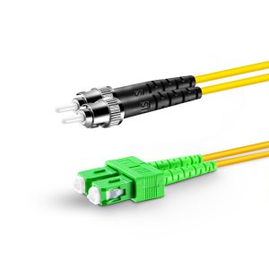 SC/APC-ST SM 9/125 DX Tek Kılıflı Zırhsız P.Cord - Görsel 1