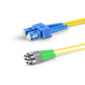 SC-FC/APC SM 9/125 DX Tek Kılıflı Zırhsız P.Cord - Görsel 1