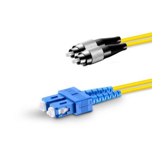 SC-FC SM 9/125 SX Tek Kılıflı Zırhsız P.Cord - Görsel 1