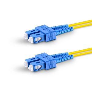 SC-SC SM 9/125 DX Tek Kılıflı Zırhsız P.Cord - Görsel 1