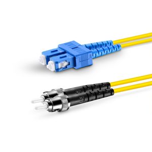 SC-ST SM 9/125 DX Tek Kılıflı Zırhsız P.Cord - Görsel 1