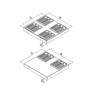 Fan modülü, 2 fan + analog termostat - Görsel 1