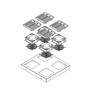 Fan modülü, 2 fan + analog termostat - Görsel 2