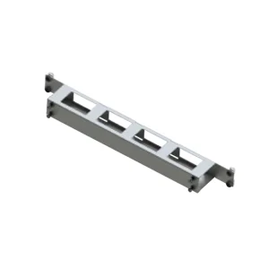ORG-01M50_1U 19 INCH PLASTIK VIDA KAPAKLI ORGANISER - Görsel 1