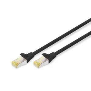 Patch Cord S/FTP Cat6A Siyah LSZH 26 AWG - Görsel 1