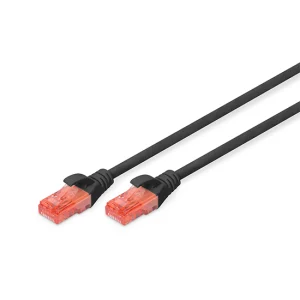 Patch Cord U/UTP Cat6 Siyah LSZH 26 AWG - Görsel 1