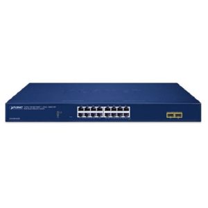 16-Port 10/100/1000T + 2-Port 1000X SFP Web Smart Ethernet Switch - Görsel 1