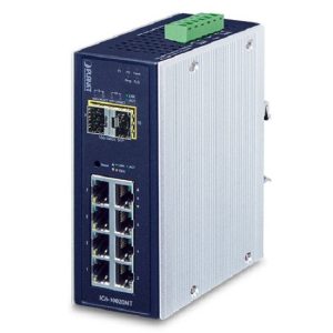 Endüstriyel Tip Yönetilebilir Switch 8-Port 10/100/1000Base-T 2 x 1000BASE-SX/LX/BX SFP/mini-GBIC yuva - Görsel 2