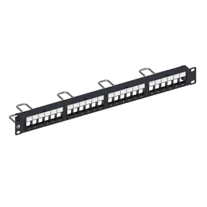 24 Port DDM Patch Panel, SL, STP, 1U, Unloaded - Görsel 1