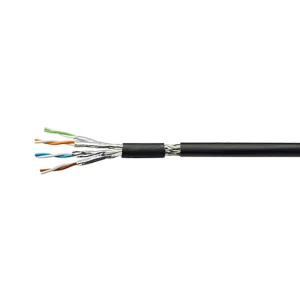 Cat7 S/FTP  PE Cable, black,4 pair count, (500 m) - Görsel 1