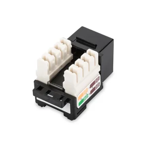 CAT-5e Keystone Jack, Zırhsız (Unshielded), RJ45, Siyah Renk, LSA - Görsel 2