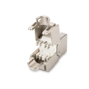 CAT-5e Keystone Jack, Zırhlı (Shielded), RJ45, Gri Renk, LSA - Görsel 2
