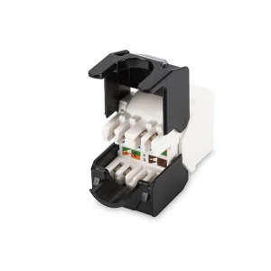 CAT 6 Keystone Jack, unshielded RJ45 to LSA, tool free connection, incl. cable - Görsel 3