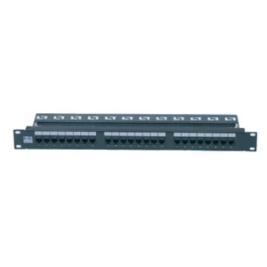 48 port RJ-45 UTP CAT6 patch panel 19’’ , 110 IDC, 2u, T568 A/B, Dolu - Görsel 2