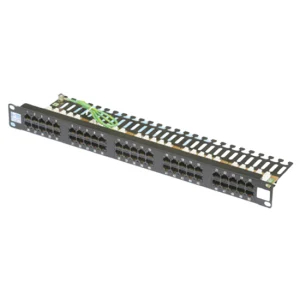 50 port RJ-45 UTP CAT3 19’’ patch panel, 110 IDC, 1u, Dolu - Görsel 1