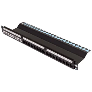 24 port Keystone Jack UTP Boş 19" 1U Panel - Görsel 1