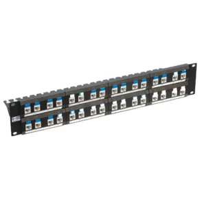 48 port Keystone Jack FTP Boş 19" 1U  Panel - Görsel 1