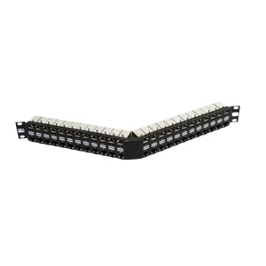 24 port Keystone Jack FTP Boş açılı 19"  Panel - Görsel 1