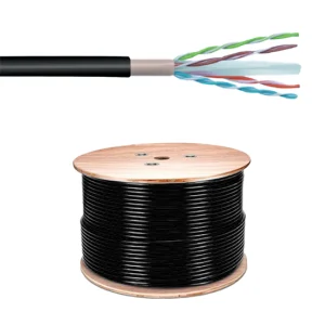 DATA CAT 6 U/UTP OUTDOOR PE 500 m DRUM siyah - Görsel 1