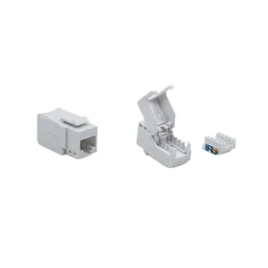 UTP Keystone Jack CAT 6A, LSA+ T568 A/B, 90 derece TOOLESS - Görsel 1