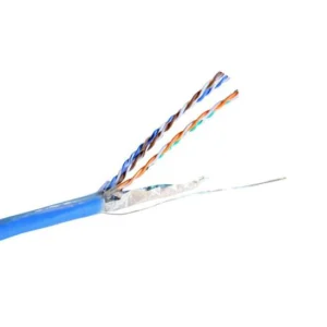 SF/UTP Cat6 LSZH Makara, 4P, mavi - Görsel 1