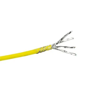 S/FTP Cat7 LSZH Makara, 4P, sarı - Görsel 1
