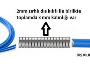 Single Mode 9/125 Dublex(iki Core) Standart Zırhlı Tek Kılıflı P. Cord (Siparişle isteğe göre üretilir) - Görsel 6